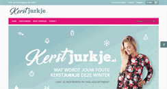 Desktop Screenshot of kerstjurkje.nl